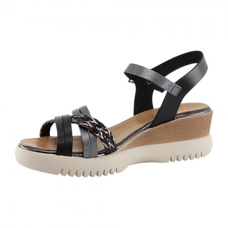 Sandalias Porronet 3156 Negro-Plomo