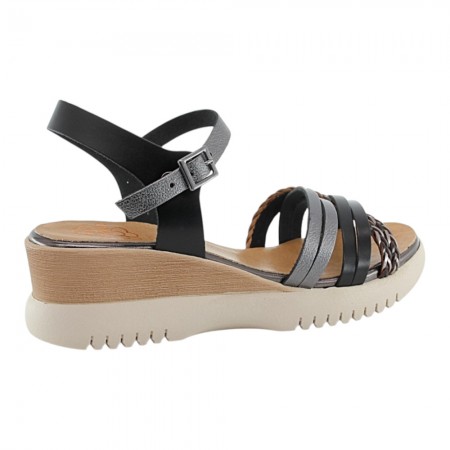 Sandalias Porronet 3156 Negro-Plomo