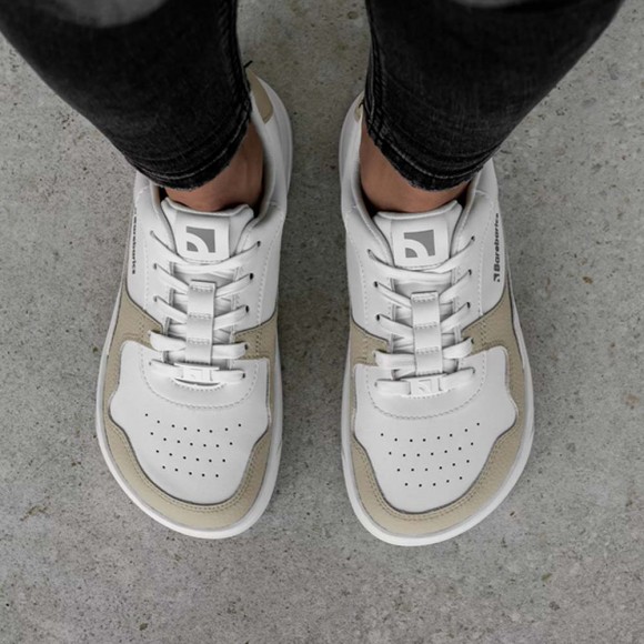 Zapatillas barefoot Barebarics Zing Blanco-Crema