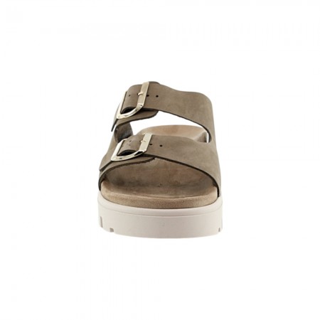 Chanclas plataforma Tiziana Reme kaki