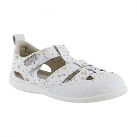 Sandalias ZapyFlex dos tiras Blanco Space