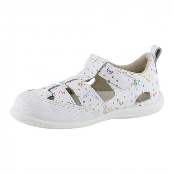 Sandalias ZapyFlex dos tiras Blanco Space