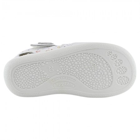 Sandalias ZapyFlex dos tiras Blanco Space