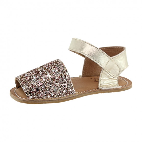 Abarcas respetuosas Antic Manguito Gliter oro