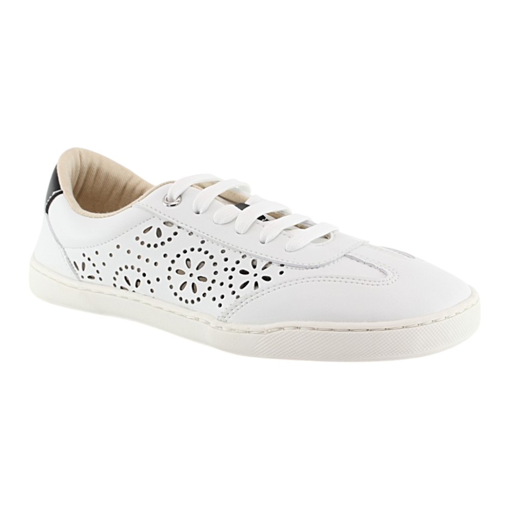Zapatillas barefoot Flores perforadas Blanco