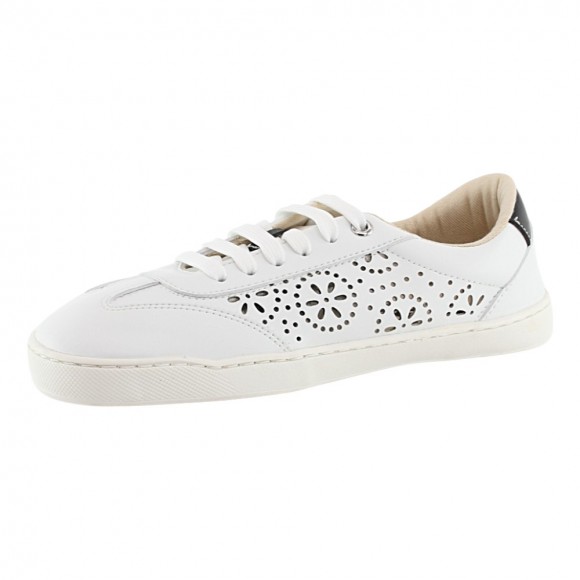 Zapatillas barefoot Flores perforadas Blanco