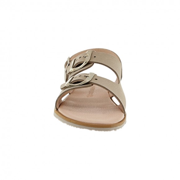 Sandalias barefoot 3 hebillas 1560PL Beige