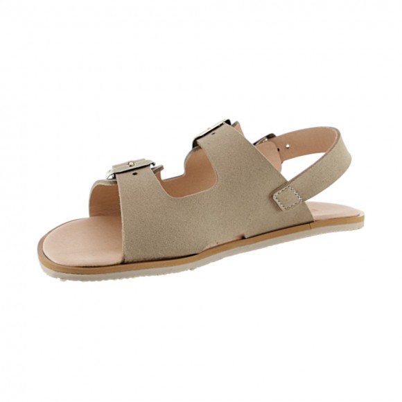 Sandalias barefoot 3 hebillas 1560PL Beige