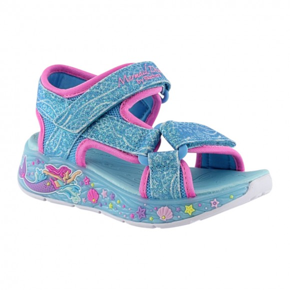Sandalias con luces Skechers Mermaid Dreams Celeste