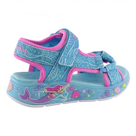 Sandalias con luces Skechers Mermaid Dreams Celeste
