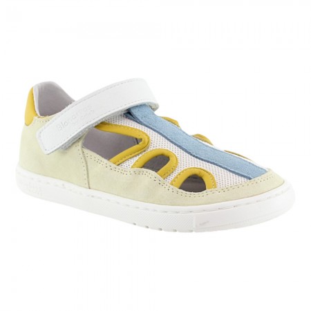 Sandalias cerradas barefoot Blanditos Multo amarillo