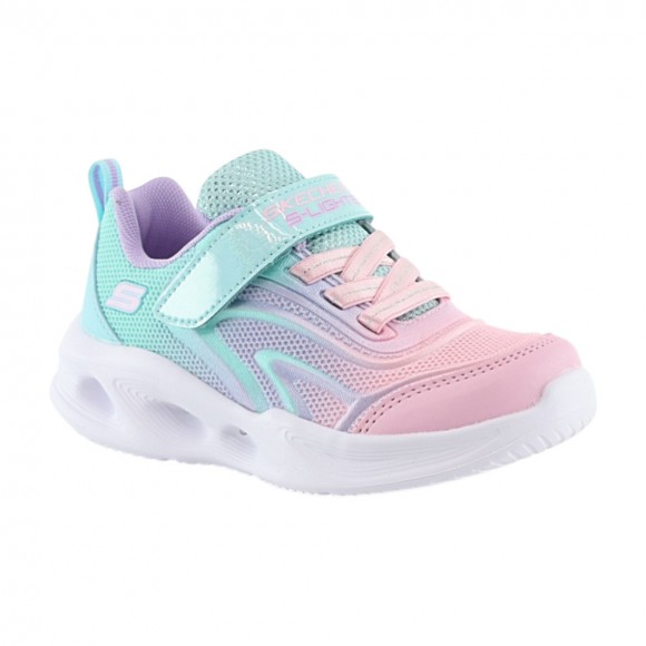 Zapatillas con luces Skechers Turquesa-Rosa