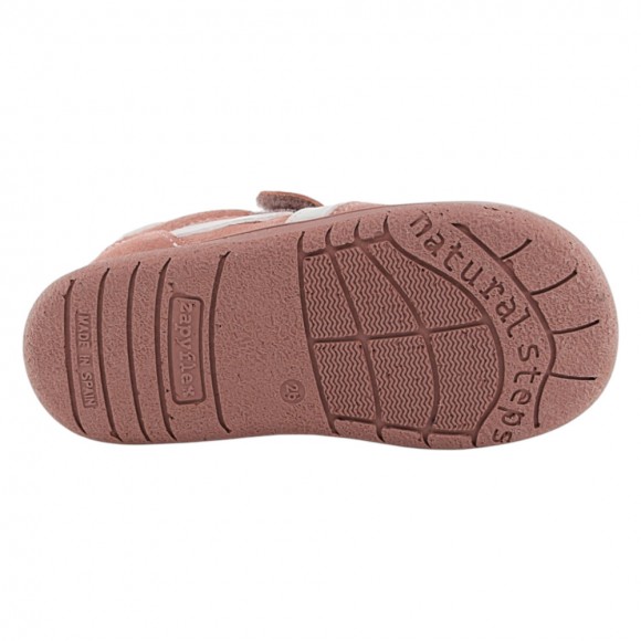 Zapatos barefoot Zapyflex Velcro y elástico Rosa