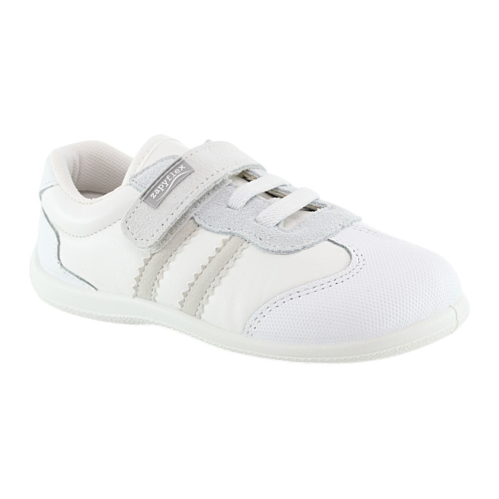 Zapatos respetuosos Zapyflex Velcro y elástico Blanco
