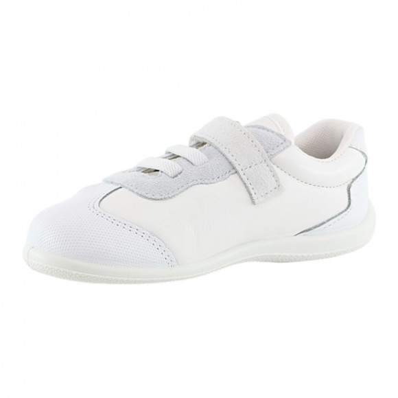Zapatos respetuosos Zapyflex Velcro y elástico Blanco