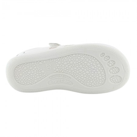 Zapatos respetuosos Zapyflex Velcro y elástico Blanco