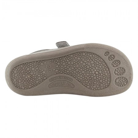 Zapatos barefoot Zapyflex Gris-Mostaza