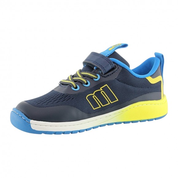 Zapatillas barefoot Mustang Free Azul-Amarillo