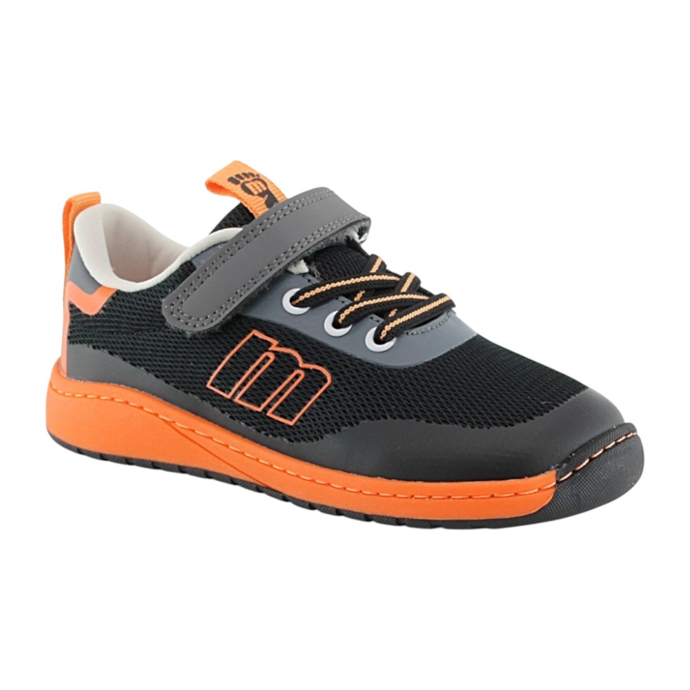 Zapatillas barefoot Mustang Free Negro-Naranja
