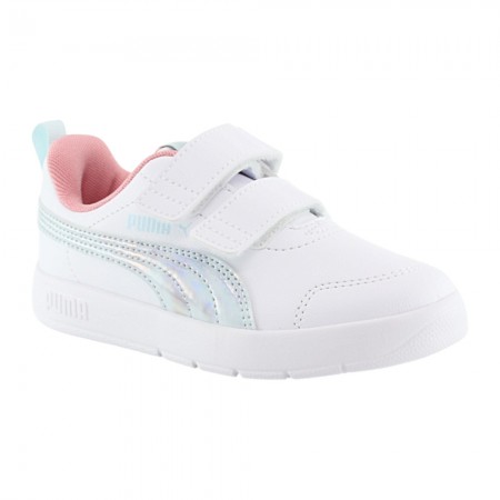 Zapatillas Puma Courtflex V3 Blanco-Iris