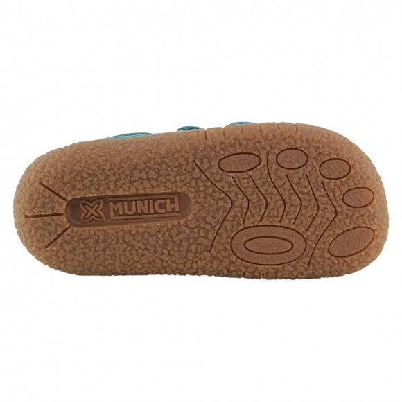 Zapatillas BAREFOOT Munich Baby Koda Verde Turquesa