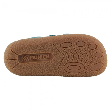 Zapatillas BAREFOOT Munich Baby Koda Verde Turquesa