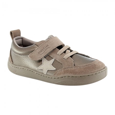 Zapatos barefoot ZapyFlex Dpto estrella Taupe