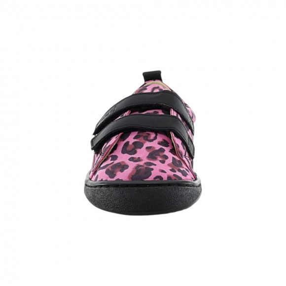 Zapatos barefoot FlexiNens 9111-R leopardo Fucsia-Negro