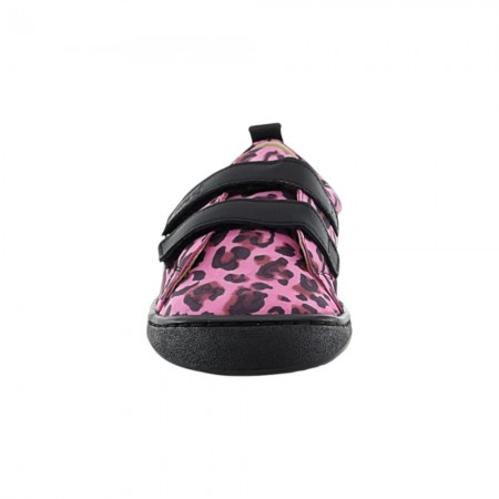 Zapatos barefoot FlexiNens 9111-R leopardo Fucsia-Negro