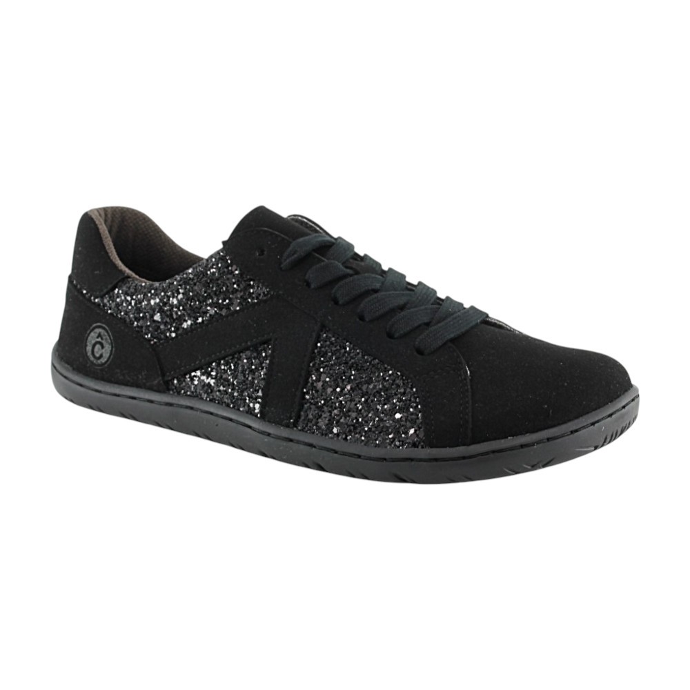 Zapatillas barefoot Coqueflex piso Adam Negro-Glitter
