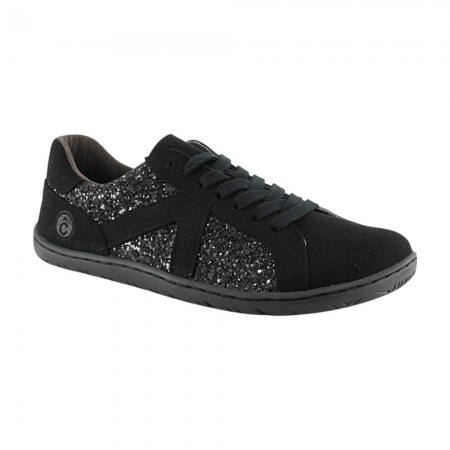 Zapatillas barefoot Coqueflex piso Adam Negro-Glitter