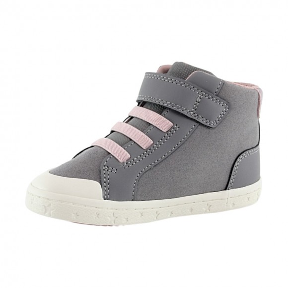 Botines Geox Gisli Gris-Rosa