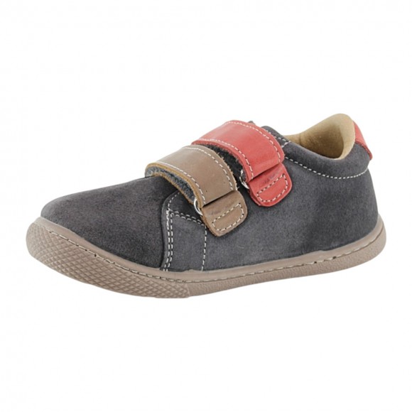 Botines Flexibles by Vulladi Velcros Gris