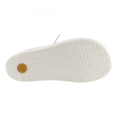 Zapatillas barefoot Flexi Nens 9028-X piso XL Blanco-Nude