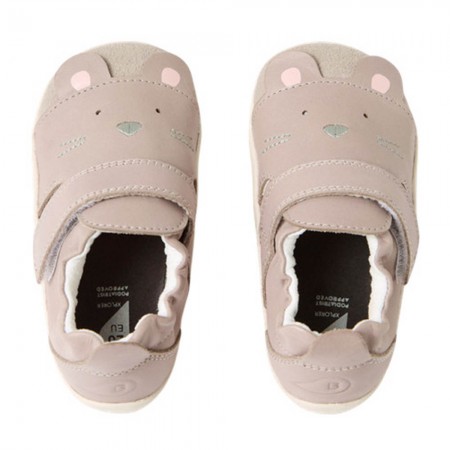 Zapatos respetuosos primeros pasos Bobux Squeaky Taupe