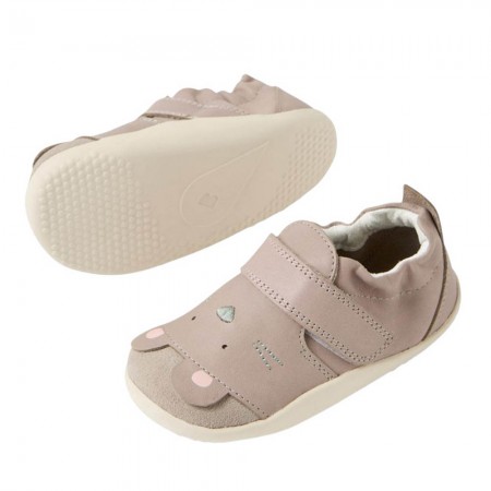 Zapatos respetuosos primeros pasos Bobux Squeaky Taupe