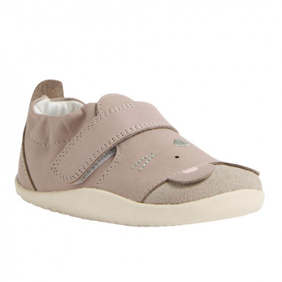 Zapatos respetuosos primeros pasos Bobux Squeaky Taupe