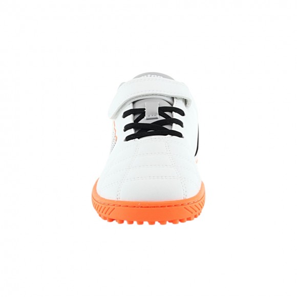 Zapatillas futbol 7 barefoot Mustang free 49323 Blanco-Naranja