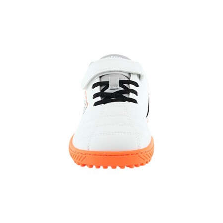 Zapatillas futbol 7 barefoot Mustang free 49323 Blanco-Naranja