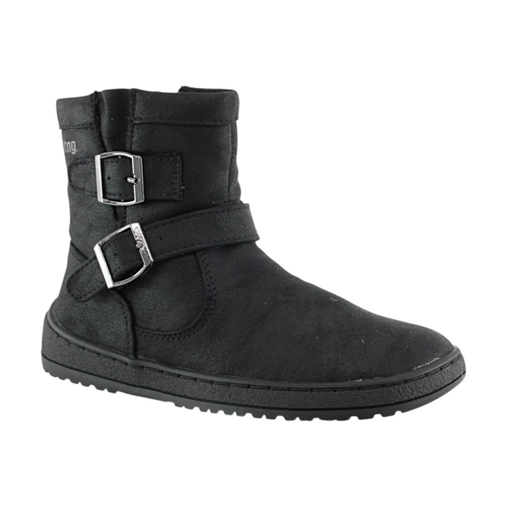 Botines barefoot Mustang Free Hebillas Negro