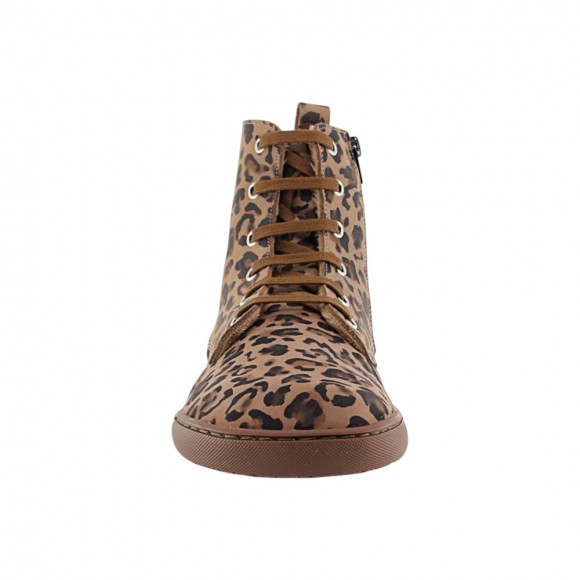 Botas militares barefoot Flexi Nens Forro pelo 9085-X Leopardo