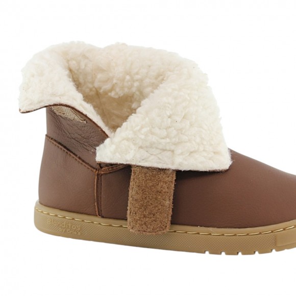 Botines barefoot Blanditos Hielo Cuero