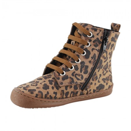 Botas militares barefoot Flexi Nens 9085-R Leopardo
