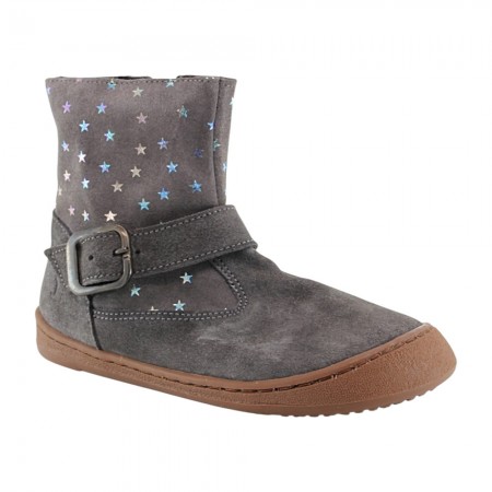 Botines barefoot Flexi Nens 9062-R estrellas Gris