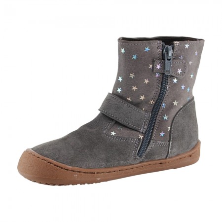 Botines barefoot Flexi Nens 9062-R estrellas Gris