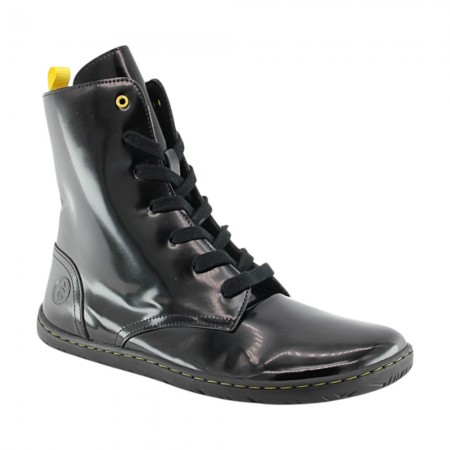 Botines Coqueflex barefoot Charol Negro suela Adam