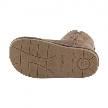 Botas australianas barefoot Conguitos Goflex Water repellent Taupe