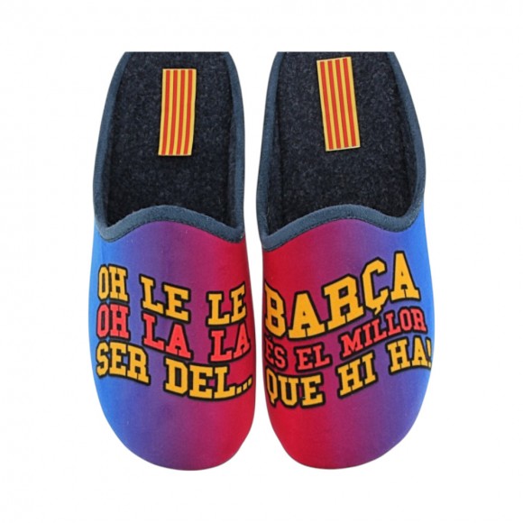 Zapatillas de casa Ho Le Le Azul-Grana