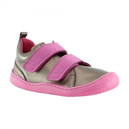 Botines barefoot Poppis Yoyo Metal Pink