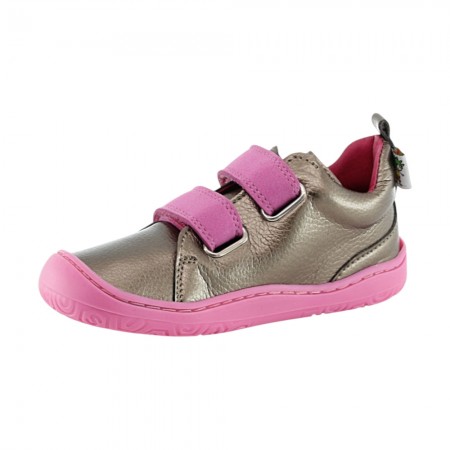 Botines barefoot Poppis Yoyo Metal Pink